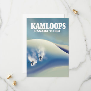 Kamloops Kanada zum Skifahren Save The Date