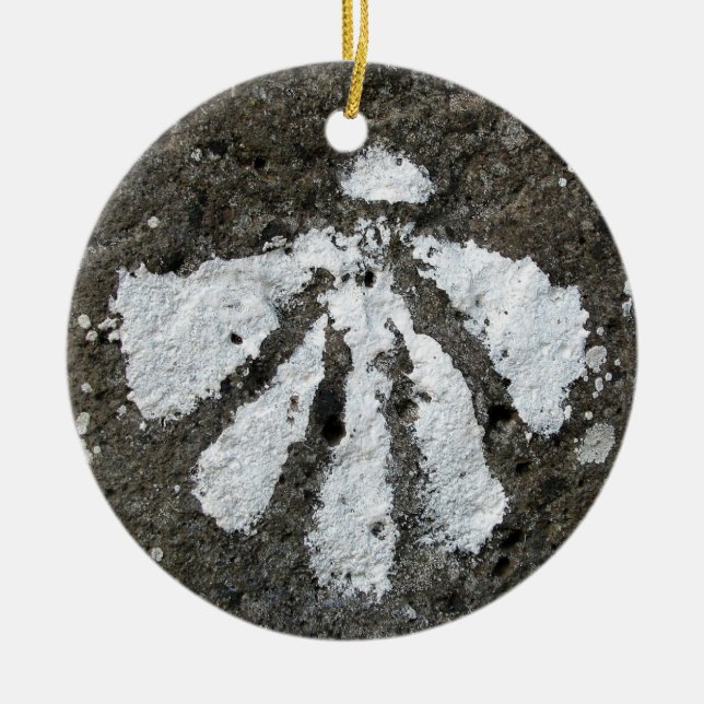 Kamm-Muschel-Muschel-Verzierung Keramik Ornament (Vorne)