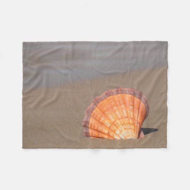 Kamm-Muschel Shell| Kreta, Griechenland Fleecedecke (Vorderseite (Horizontal))