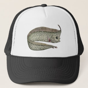 Kamm-Schwertfisch Fisch, Vintage Meeresleben Truckerkappe