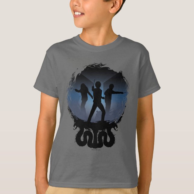 Kammer Harry Potter | der Geheimnis-Silhouette T-Shirt (Vorderseite)