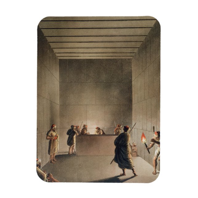 Kammer und Sarcophagus in der Großen Pyramide von  Magnet (Vertikal)