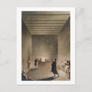 Kammer und Sarcophagus in der Großen Pyramide von  Postkarte
