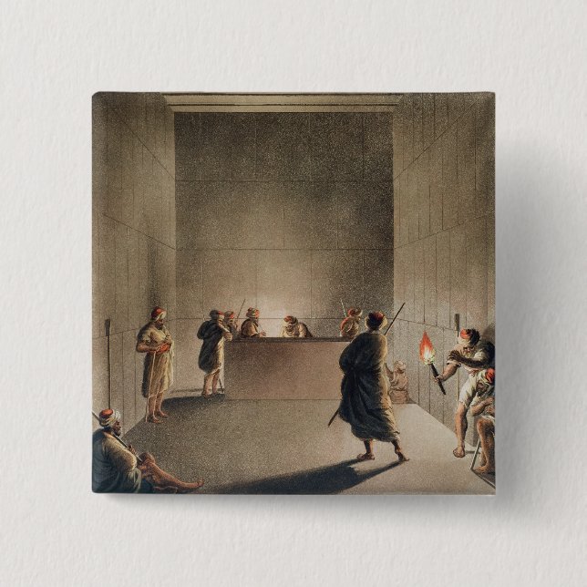 Kammer und Sarkophag in der großen Pyramide von Gi Button (Vorderseite)
