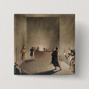 Kammer und Sarkophag in der großen Pyramide von Gi Button