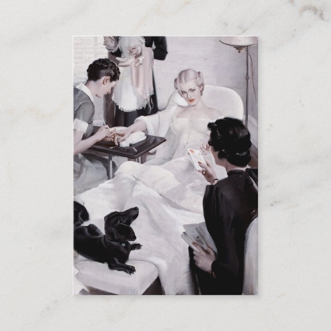 Kammern Charless Edward: Maniküre Visitenkarte (Vorderseite)