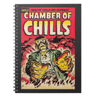 Kammern des Schauderns Vintage-Comic-Thrills Notizblock