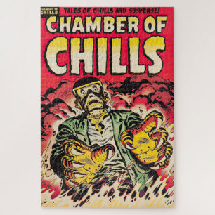 Kammern des Schauderns Vintage-Comic-Thrills Puzzle