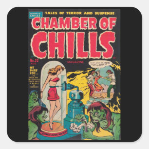 Kammerschütten - Vintages Comic Quadratischer Aufkleber