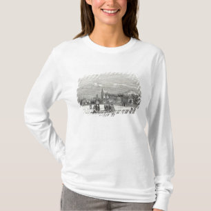 Kammgarn-stoff, graviert von W.J. Linton T-Shirt