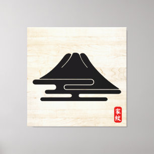 KAMON (Familienwappen) Aoki Canvas Print Leinwanddruck