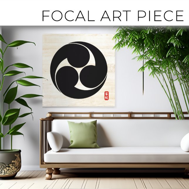 KAMON (Familienwappen) Yamamoto Canvas Print Leinwanddruck (Von Creator hochgeladen)