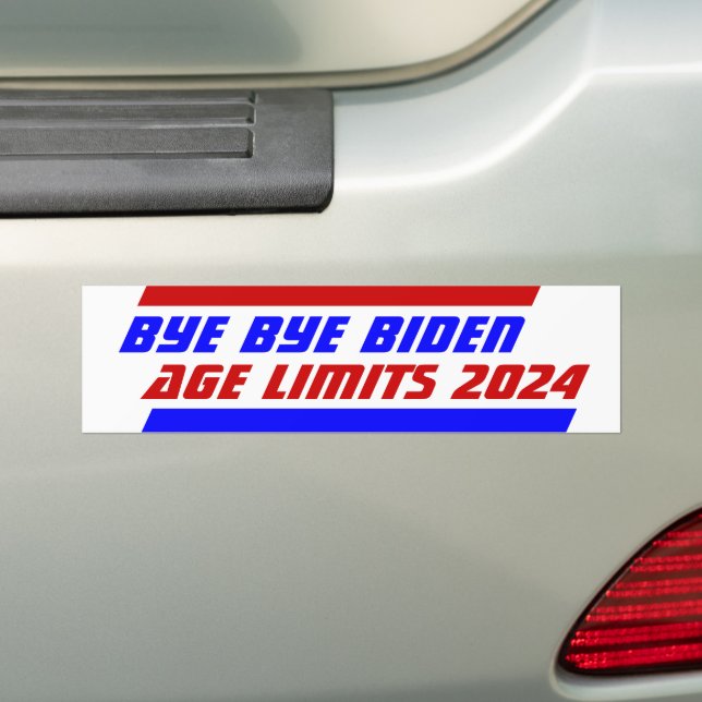Kampagne 2024 ALTERSGRENZEN BYE BYE BIDEN Autoaufkleber (Auf Auto)