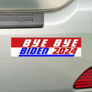 Kampagne 2024 Bye Bye President Joe BIDEN Rettete Autoaufkleber