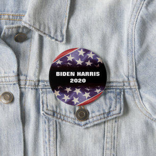 Kampagne "American Flag BIDEN HARRIS 2020" Button