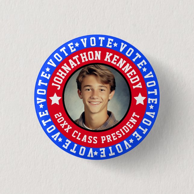 Kampagne des Blue and Red Student Body Button (Vorderseite)