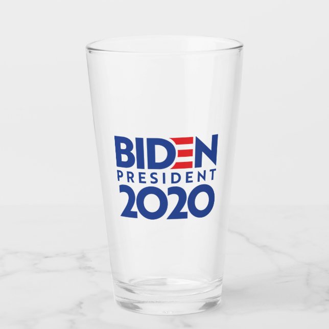 Kampagne für BIDEN FÜR PRÄSIDENT Glas (Vorderseite)