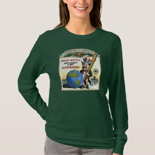 Kampagne Teddy Roosevelt 1904 (Damen-dunkles T-Shirt
