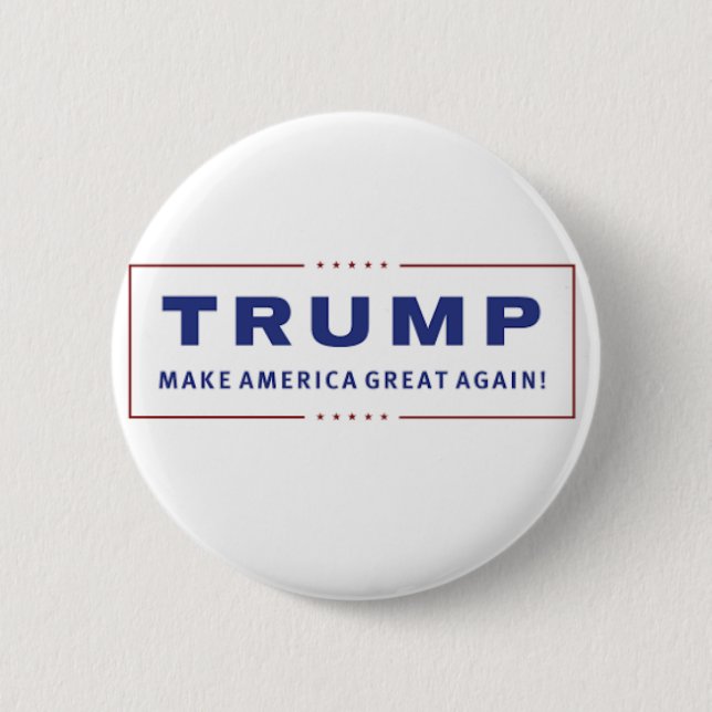 Kampagnen-Knopf Donald Trump 2016 - 2,25" rund Button (Vorderseite)