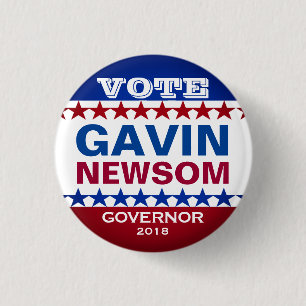 Kampagnen-Knopf Gavin Newsom Button