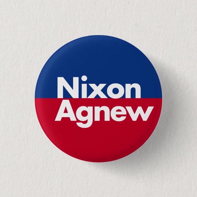 Kampagnen-Knopf Nixon Agnew 1968 Button (Vorderseite)