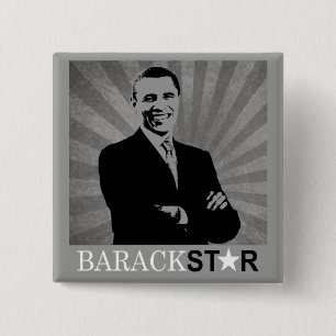 Kampagnen-Knopf Obama 2012 - Barack Stern Button
