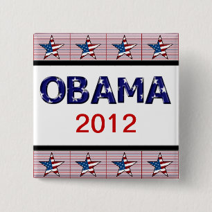 KAMPAGNEN-KNOPF OBAMA 2012 BUTTON