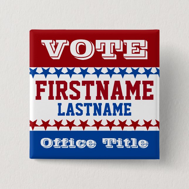 Kampagnen-Schablonen-Gewohnheit Button (Vorderseite)