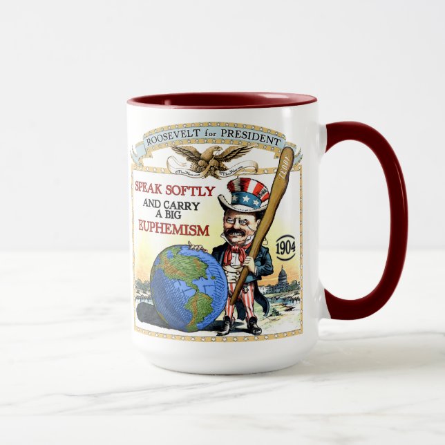 Kampagnen-Tasse Teddy Roosevelt 1904 Tasse (Rechts)