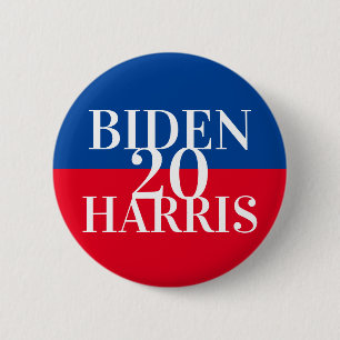 Kampagnenschaltfläche "Blue and Red Biden Harris" Button