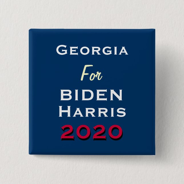 Kampagnenschaltfläche GEORGIEN für BIDEN HARRIS 20 Button (Vorderseite)