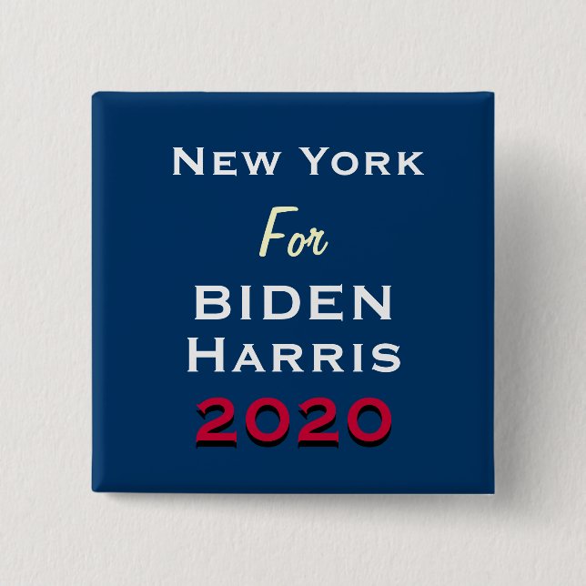 Kampagnenschaltfläche New York für BIDEN HARRIS 20 Button (Vorderseite)
