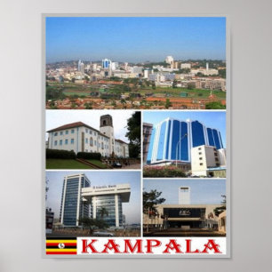Kampala - Mosaik - Uganda - Poster