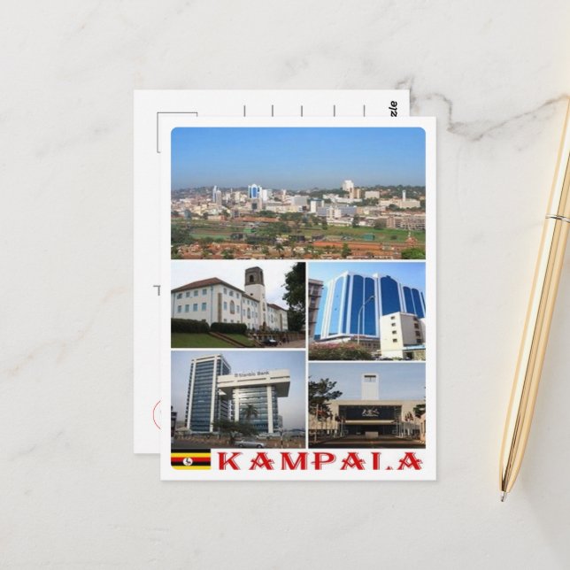 Kampala - Mosaik - Uganda - Postkarte (Vorderseite/Rückseite Beispiel)