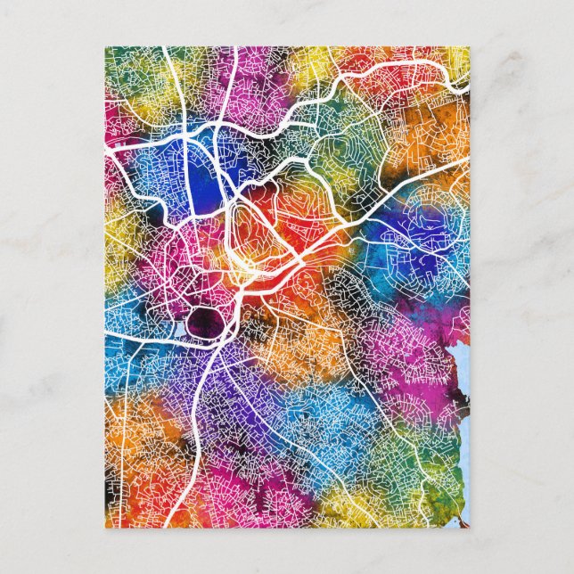 Kampala Uganda Stadtplan Postkarte (Vorderseite)