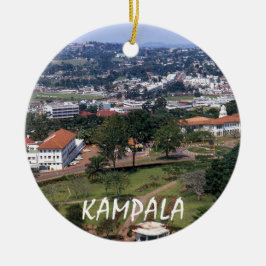 Kampala Uganda Vacation Christmas Ornamenr Keramik Ornament