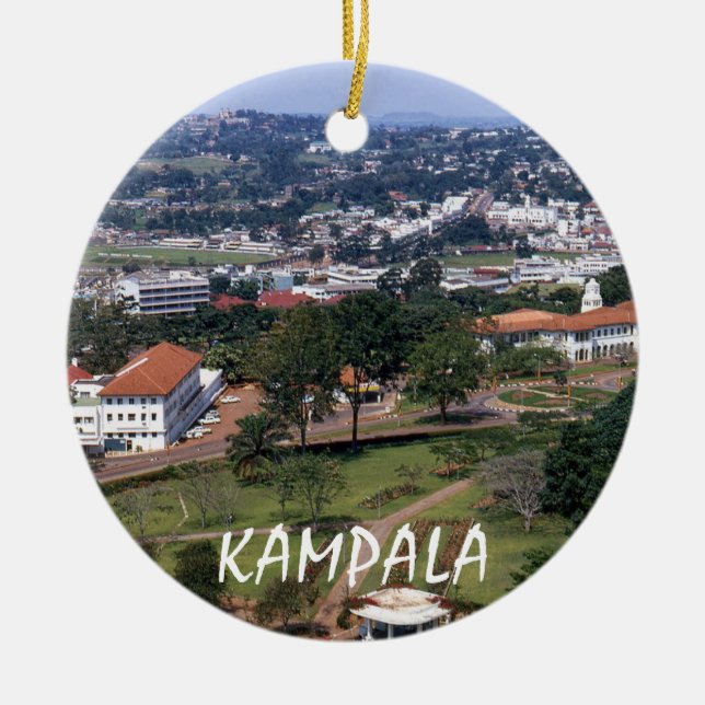 Kampala Uganda Vacation Christmas Ornamenr Keramik Ornament (Vorne)