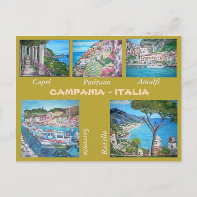 Kampanien, Italien - Postkarte (Vorderseite)