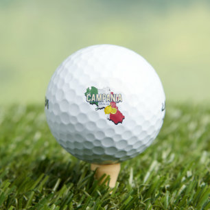 Kampanien Italien Retro Region Karte Vintag Souven Golfball