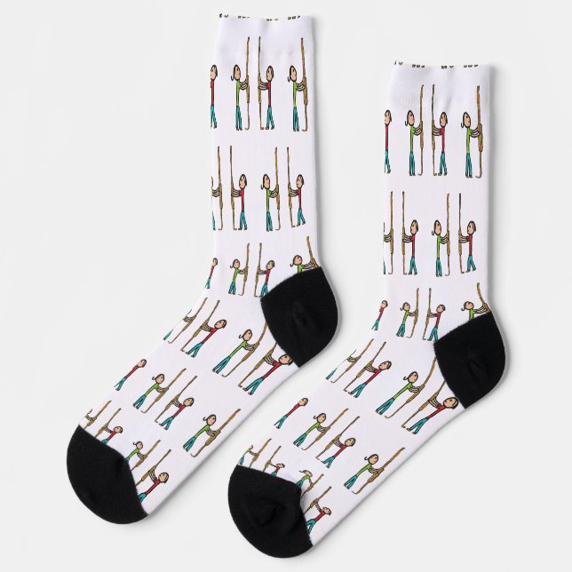 Kampanologie Socken (Linkes Detail)