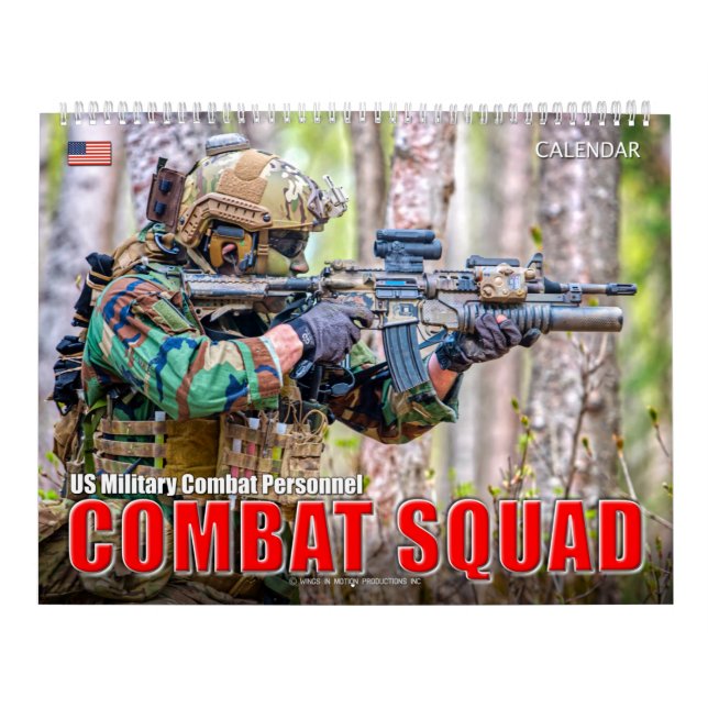 KAMPAT SQUAD - Militärisches Kampfpersonal der USA Kalender (Titelbild)