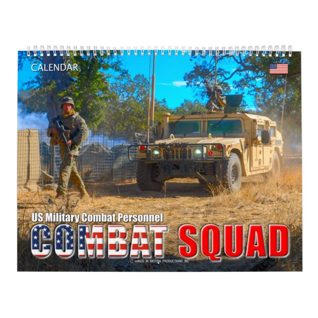 KAMPAT SQUAD - Militärisches Kampfpersonal der USA Kalender (Titelbild)