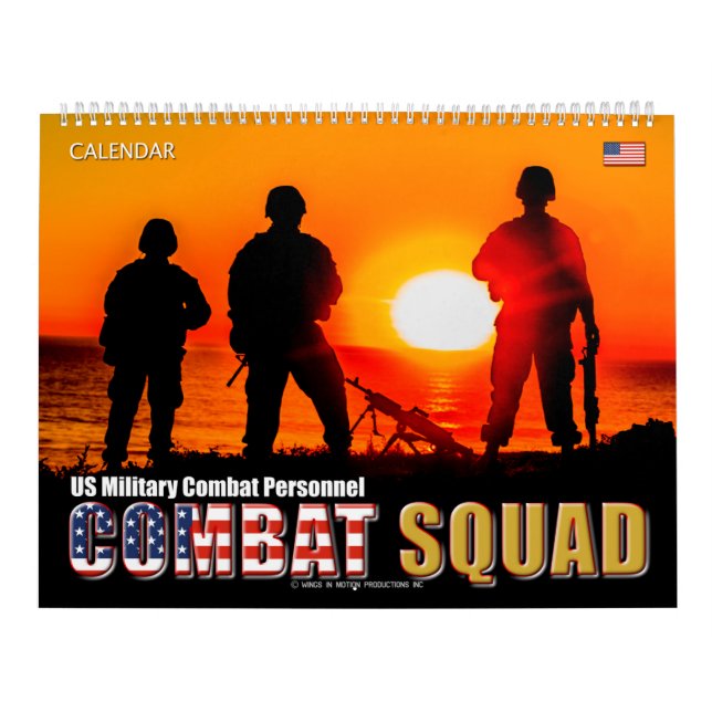 KAMPAT SQUAD - Militärisches Kampfpersonal der USA Kalender (Titelbild)