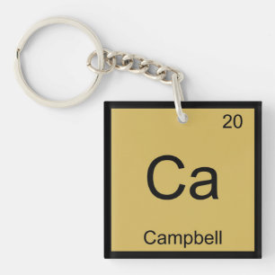 Kampbell Name Chemical Element Periodische Tabelle Schlüsselanhänger