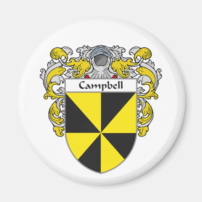 Kampbell-Wappen (mantled) Magnet (Vorne)