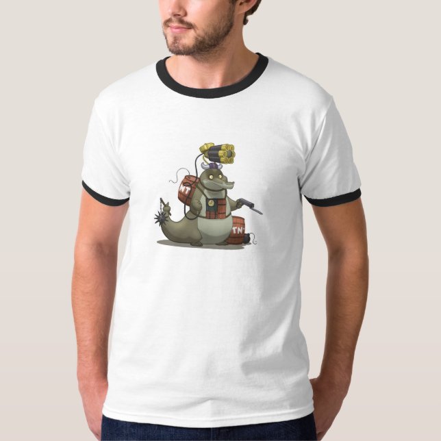 Kampf-AlligatorShirt T-Shirt (Vorderseite)