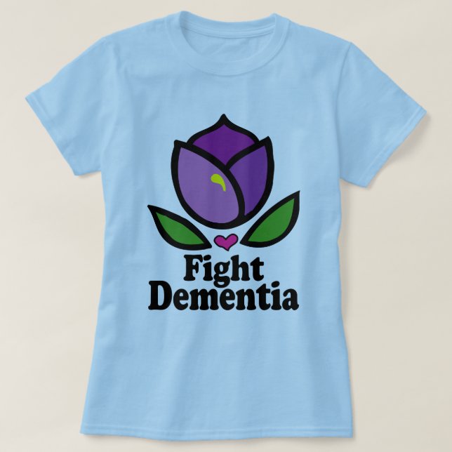 Kampf-Alzheimer Demenz-T - Shirt (Design vorne)