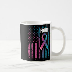 Kampf Amerikanischer Flagge - Bewusstsein für Suiz Kaffeetasse