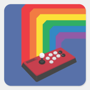 Kampf-Aufkleber Quadratischer Aufkleber