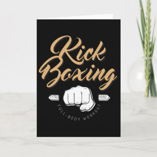 Kampf Boxen Kickboxen Karte